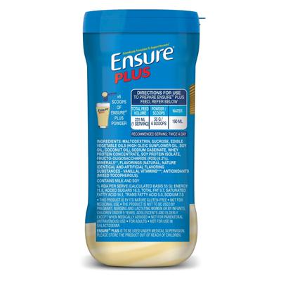 Ensure Plus Nutritional Powder - Vanilla Flavour 400 gm (Pet Jar) - Daily Health Drinks