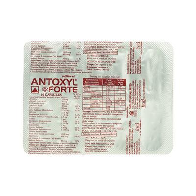 Antoxyl Forte Capsule 10'S - Supplements-Sup