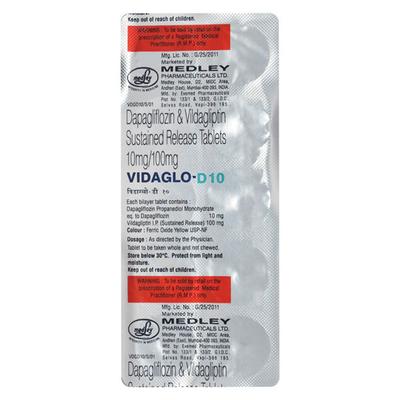 VIDAGLO D 10 Tablet 10's - Diabetes-Ant