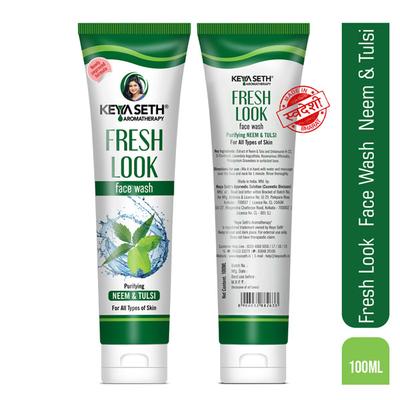 Keya Seth Aromatherapy Fresh Look Face Wash Neem & Tulsi 100 ml - Face Wash & Cleansers