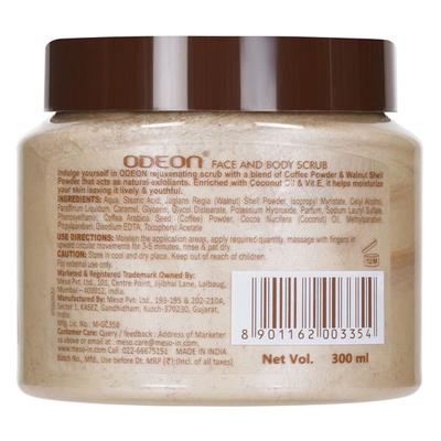 Odeon Coffee & Coconut Face And Body Scrub 300 ml - Scrubs & Exfoliants