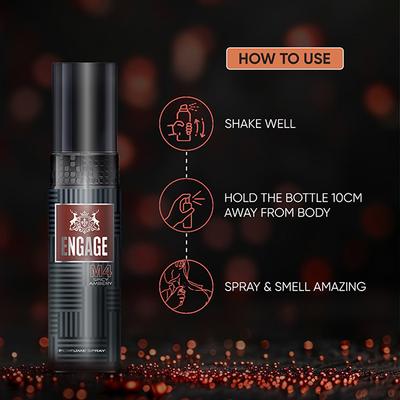 Engage Man Perfume Spray M4 120Ml - Men Perfumes (Edt/Edp)