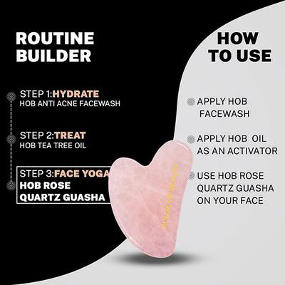 House of Beauty Rose Quartz Guasha 1's - Massagers