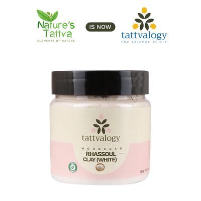Tattvalogy Moroccan Rhassoul Clay (White) 125 gm - Masks & Peels
