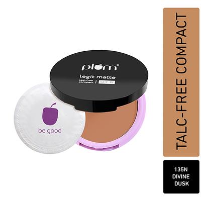 Plum Legit Matte Talc-Free Compact with Spf15 Divine Dusk - 135 N 9 gm - Compact Powder