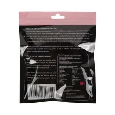 London Pride Cosmetics REUSABLE MAKEUP REMOVAL SPONGE Hibiscus Red 50 gm - Sponges & Applicators