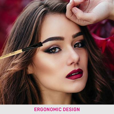 Vega Angular Blender Brush, Wooden Color 2's - Face Brush