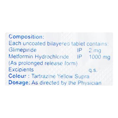 ZYVANA M2 FORTE Tablet 15's - Diabetes-Ant