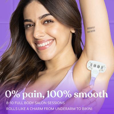 Bombae Rollplay Glow Hair Removal Razor with Roller for Women, Active formula Band with Jojoba Oil and Aloe Vera 1's - Razors & Cartridges