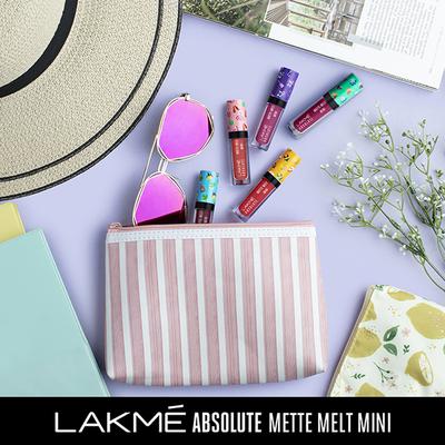 Lakme Absolute Matte Melt Mini Liquid Lip Colour Coral Camp 2.4 Ml - Liquid Lipsticks