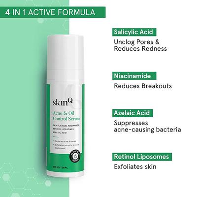 SkinQ Oil & Acne Control Elixir Face Serum 30 ml - Face Gels