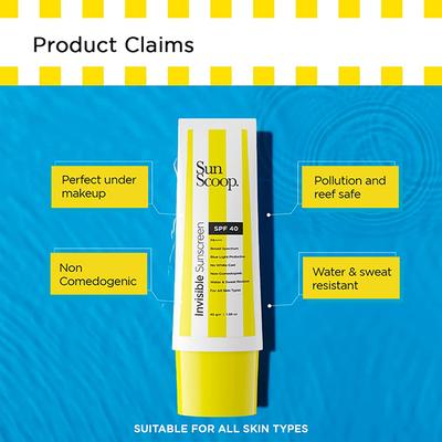 Sunscoop Invisible Sunscreen Spf 40 Pa 45 gm - Face Sunscreen