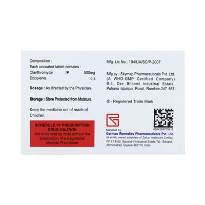 BIOMYCIN 500 Tablet 4's - Bacterial Infections-Mac