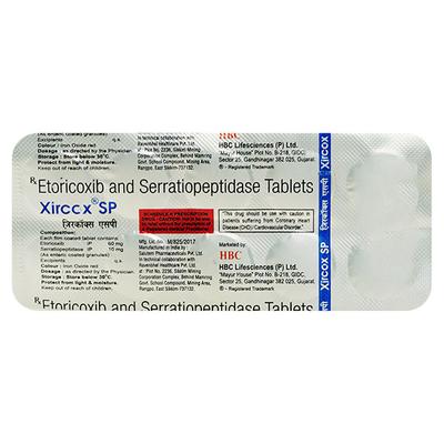 XIRCOX SP Tablet 10's - Pain relief-Nsa