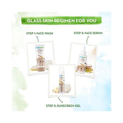 Mamaearth Rice Sunscreen Gel with Rice Water & Niacinamide SPF 50 PA+++ B3+ for UVA & B Protection 50gm - Face Sunscreen