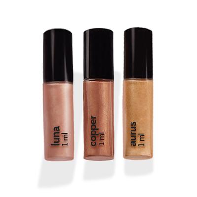 Ruby'S Organics Quick Set Liquid Eyeshadow Moon Metal Minis Set 3 ml - Eye Shadow Palettes