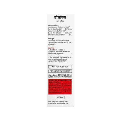 TOBOX BAK Free Eye Drops 5ml - Eye Infections-Eaa