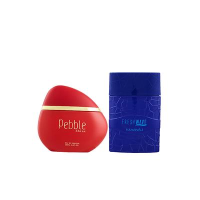 Maryaj Pebble Shine EDP Floral Fruity Perfume And Maryaj Fresh Wave EDP Citrus Woody Perfume 200 ml - Perfumes (Edt/Edp)