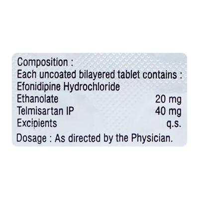 EFNOCAR T 20/40 Tablet 10's - Hypertension-Ana