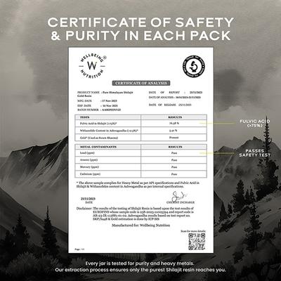 Wellbeing Nutrition Pure Himalayan Shilajit Gold 10 gm - Multi-Vitamins