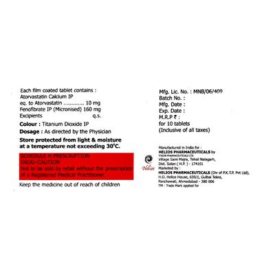 ATROCORD F Tablet 10's - High Cholesterol-Dys