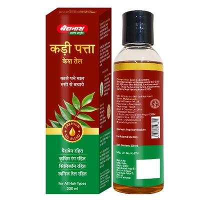 Baidyanath Curry Leaves Hair Oil 200 ml - Speciality Medicines