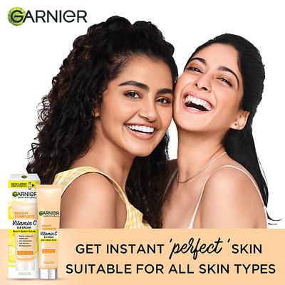 Garnier Bright Complete Vitamin C Beauty Benefit Cream Spf 24/PA+++ Uva/Uvb Protection For All Skin Types 18gm - Bb & Cc Creams