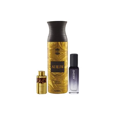 Ajmal Aurum And Aurum Deo & Ascend EDP Pack of 3 20 ml - Women Perfumes (Edt/Edp)