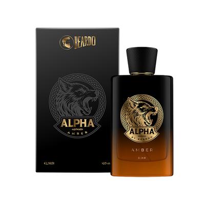 Beardo Alpha Amber Elixir EDP Woody, Oriental & Ambery Perfume For Men Long Lasting Smell 100 ml - Men Perfumes (Edt/Edp)