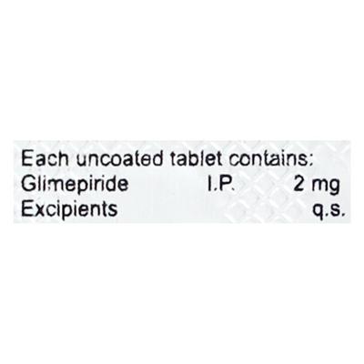 Glimicure 2mg Tablet 10'S - Diabetes-Ant