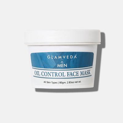Glamveda Men Oil Control Face Mask With Aha Bha and Niacinamide 80 gm - Masks & Peels