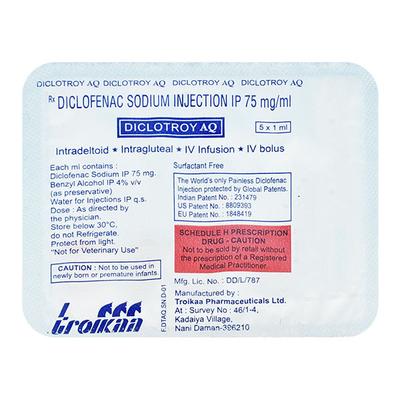 Diclotroy AQ Injection 5X1Ml - Pain relief-Nsa