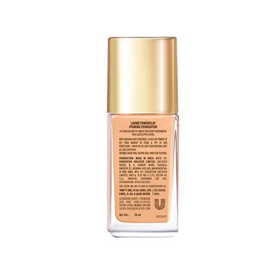 Lakme 9to5 Powerplay Priming Foundation, Built in Primer, SPF 20, Warm Creme, 25 ml - Foundation