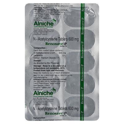 Renosave P Tablet 10'S - Poisoning/Overdose-Ant
