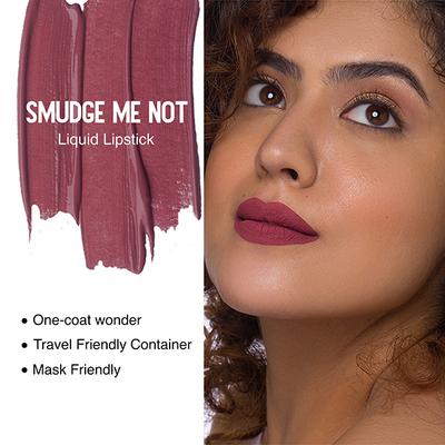SUGAR Cosmetics Smudge Me Not Liquid Lipstick - 15 Blush Rush (Pale Pink) 4.5 ml - Liquid Lipsticks