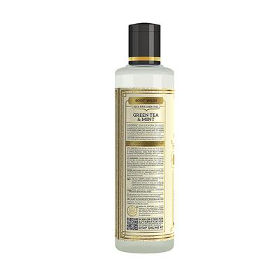 KHADI NATURAL GREEN TEA & MINT BODY WASH SLS & PARABEN FREE 210 ml - Shower Gels & Body Wash