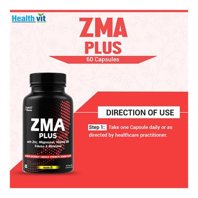 Healthvit ZMA Plus Capsule 60's - Workout Essentials