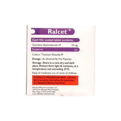 RALCET + Tablet 10's - Cough And Cold-Cou