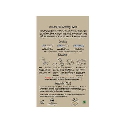 HM Herbal Me Reetamla Natural Hair Cleansing Powder 200gm - Shampoos