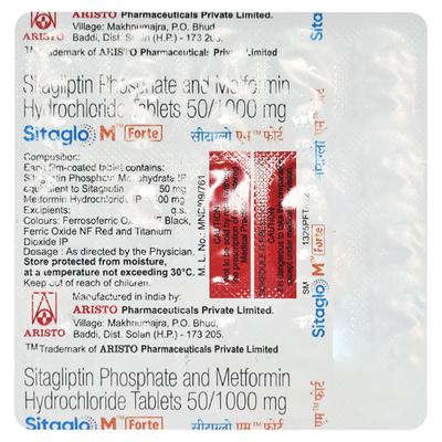 SITAGLO M FORTE Tablet 15's - Diabetes-Ant