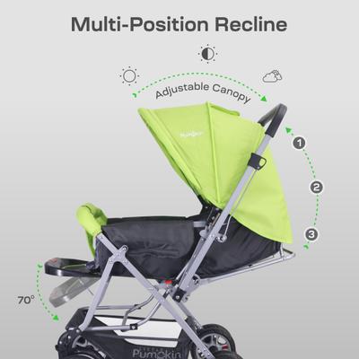 Kiddie Kingdom Stroller Stroller - Black & Green 1's - Baby Safety