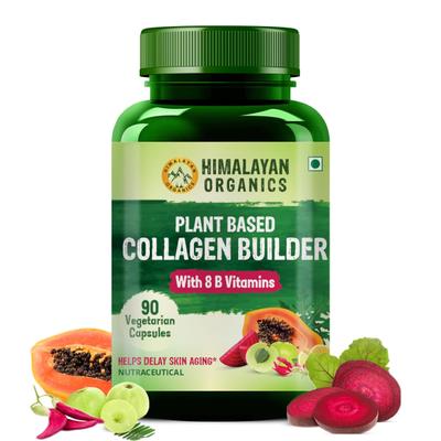 Himalayan Organics Plant Based Collagen Builder Vegetarian capsule 90's - Hair & Skin