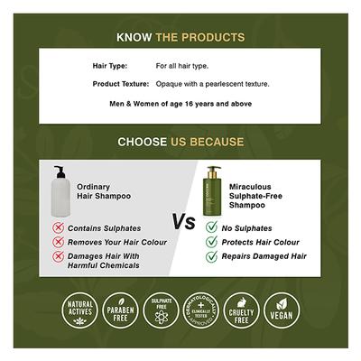 Coccoon Miraculous Sulphate Free Shampoo 300 ml - Shampoos