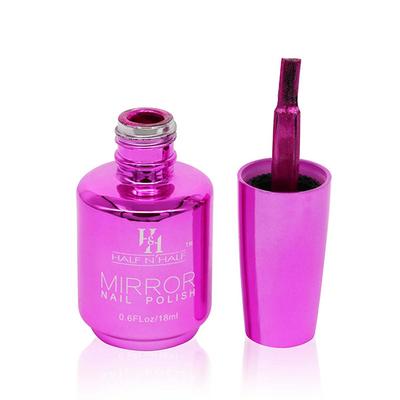 Half N Half Mirror Nail Polish, NP-06 B - Magenta 18ml - Nail Polish