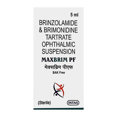 MAXBRIM PF BAK FREE Ophthalmic Suspension 5ml - Glaucoma-Ant