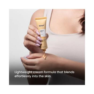 Re'Equil Sun Cc Cream (Lush) Spf 50 Pa++++, 100% Mineral Uv Filter 30 gm - Face Sunscreen