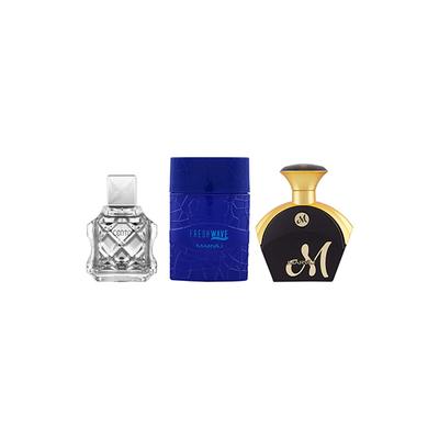 Ajmal Cento EDP Oriental Perfume For Men & Maryaj Fresh Wave For Him Eau De Parfum & M For Her Eau De Parfum 1's - Perfumes (Edt/Edp)