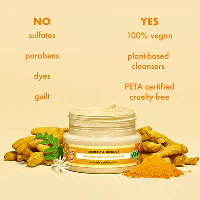 Love Beauty and Planet Turmeric and Moringa Body Scrub 200 ml - Body Scrubbers & Brushes