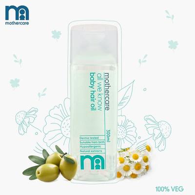 Mothercare All We Know Baby Hair Oil 300 ml - Creams, Lotions & Oils