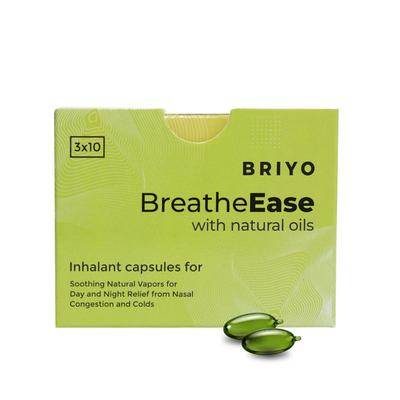 Briyo Breatheease Inhalant Capsules 10's - Nasal Decongestion